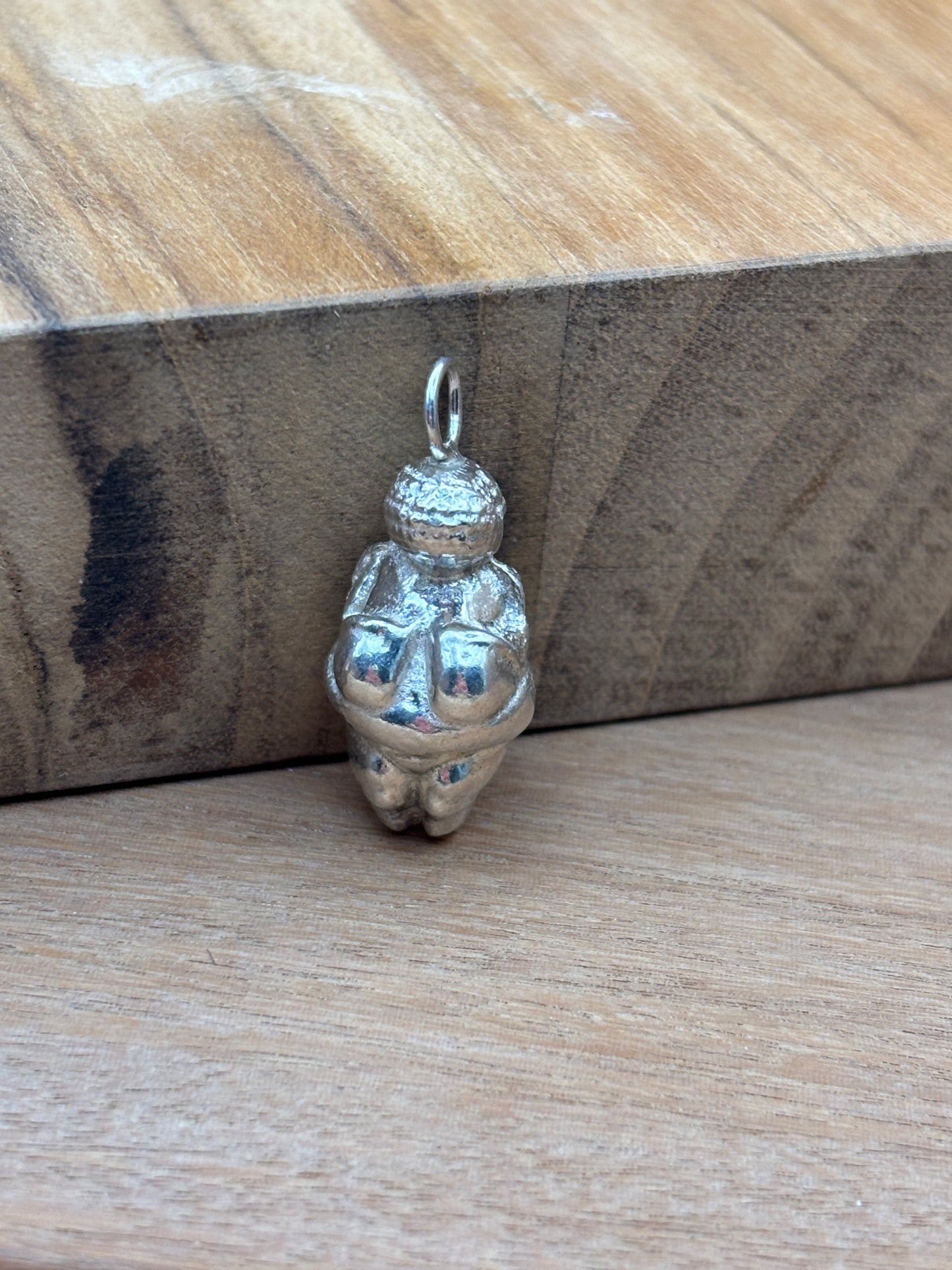 Venus of Willendorf pendant, Sterling silver