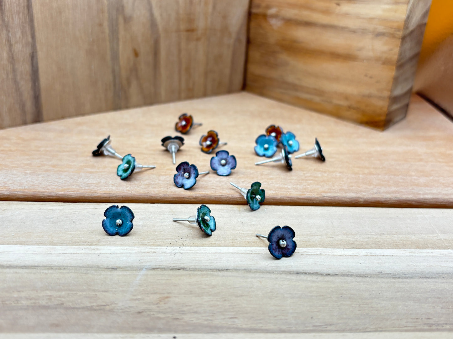 Hanami Enamel Studs